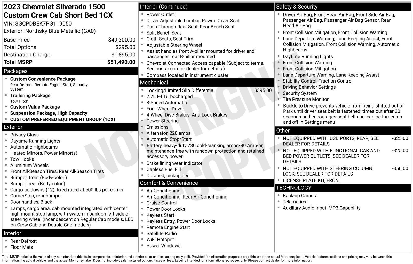 Used 2023 Chevrolet Silverado 1500 Custom AWD/4WD image 7