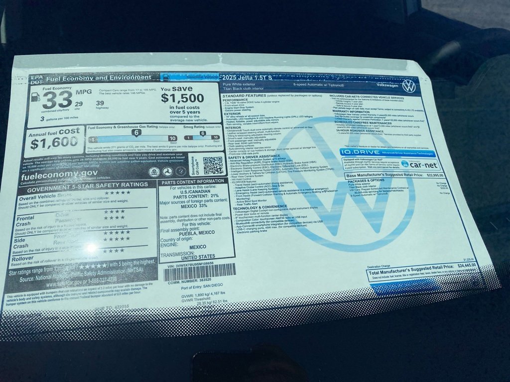 New 2025 Volkswagen Jetta S image 31