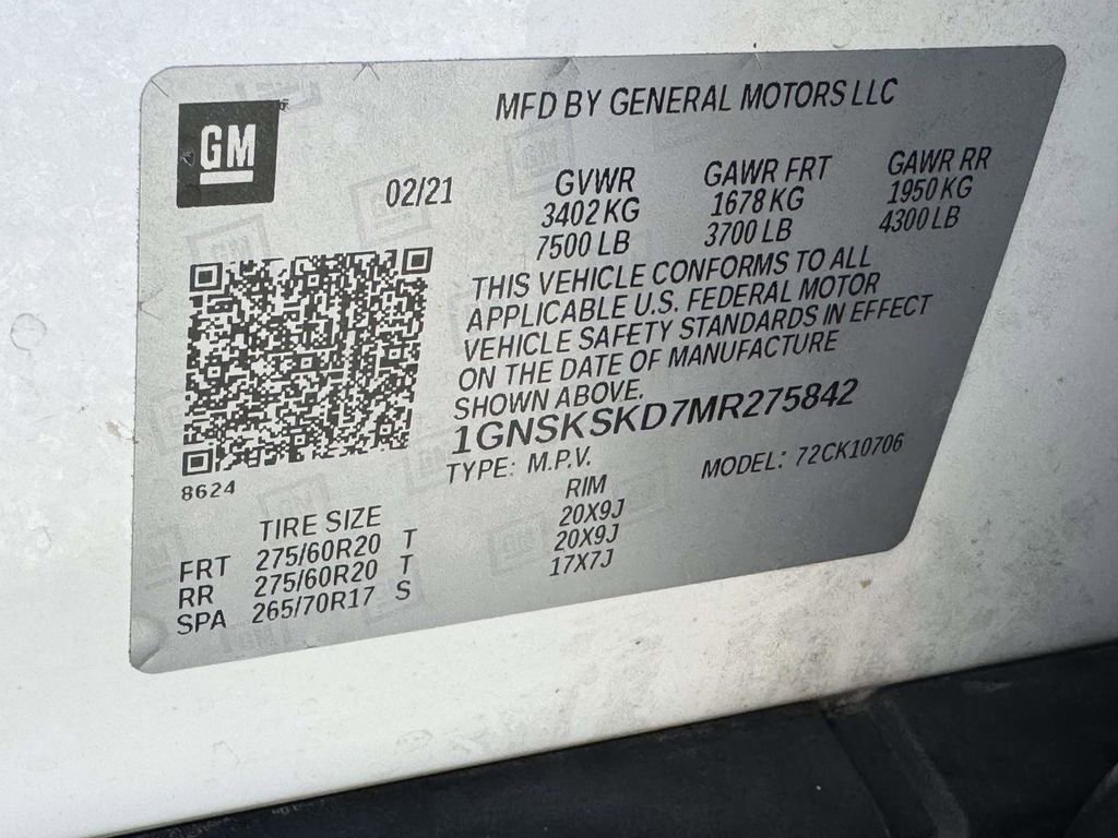Used 2021 Chevrolet Tahoe Premier w/ Premium Package AWD/4WD image 30