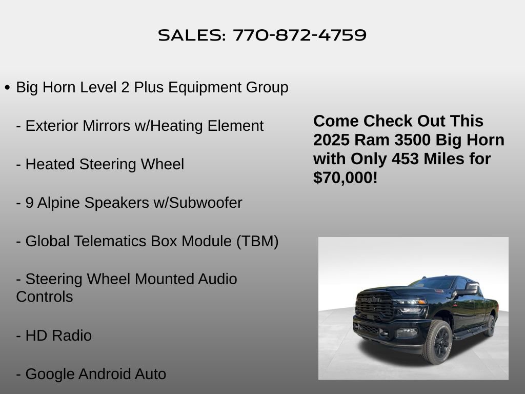 Used 2025 RAM 3500 Big Horn image 29