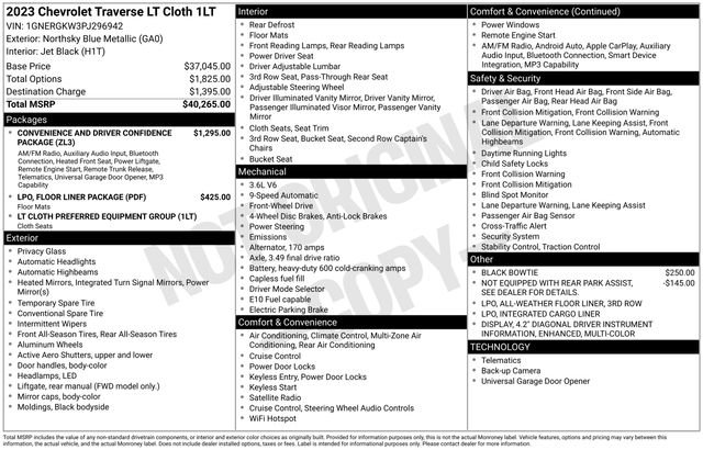 Certified 2023 Chevrolet Traverse LT FWD image 6
