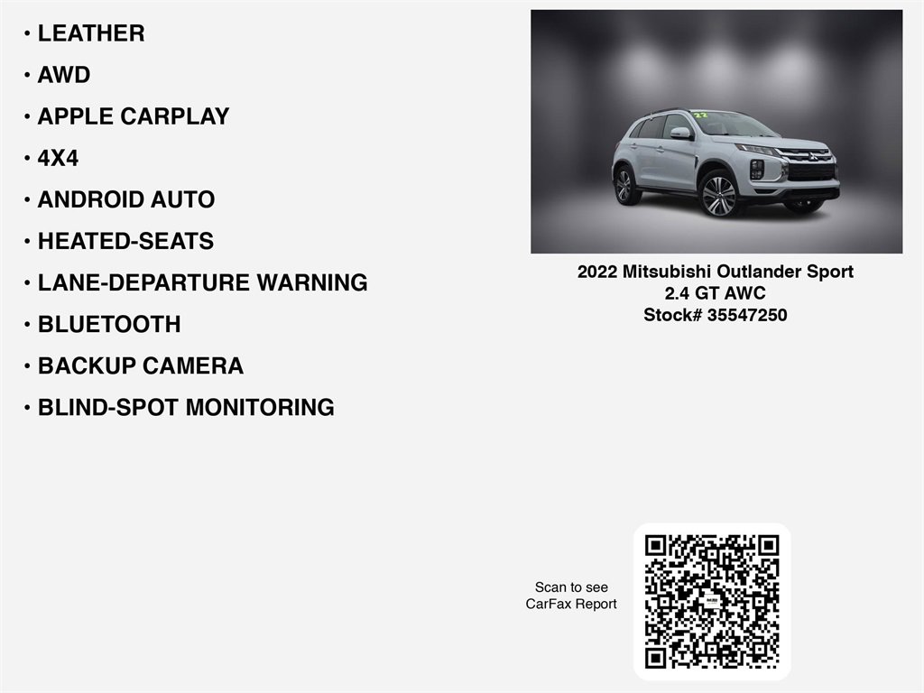 Used 2022 Mitsubishi Outlander Sport GT image 7