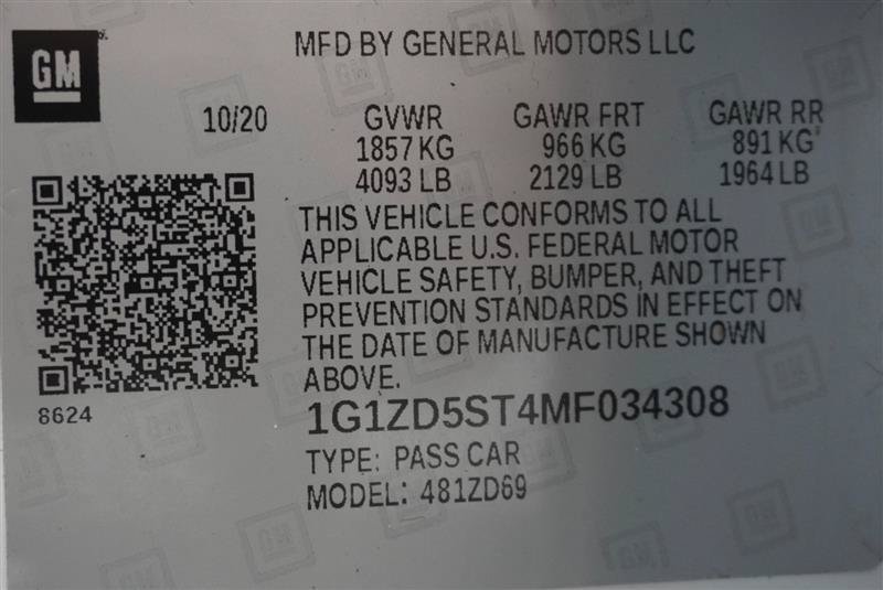Used 2021 Chevrolet Malibu LT FWD image 33