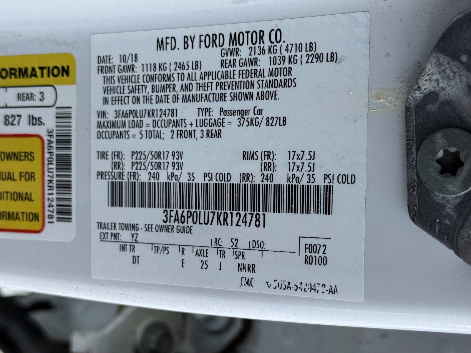 Used 2019 Ford Fusion SE FWD image 38