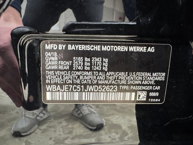 Used 2018 BMW 540i xDrive w/ Luxury Seating Package image 30