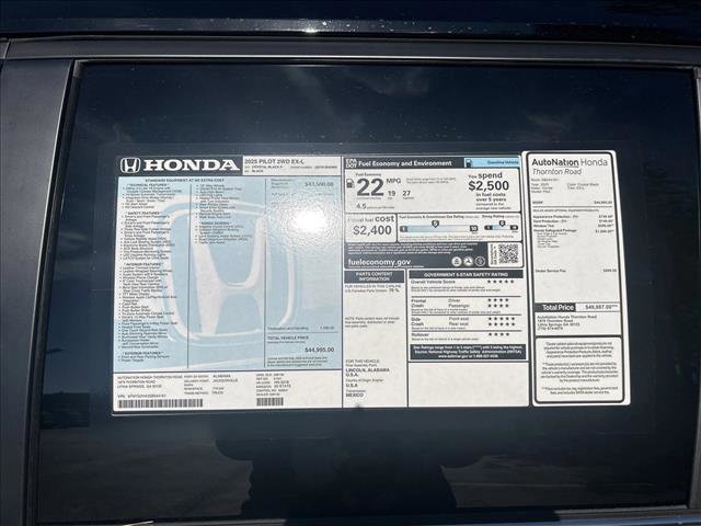 New 2025 Honda Pilot EX-L image 17