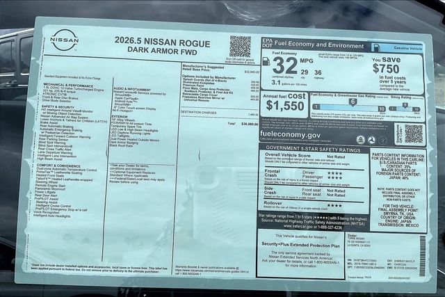 New 2026 Nissan Rogue SV image 17