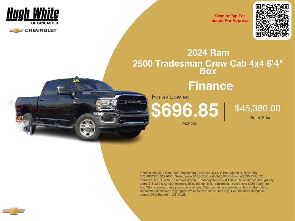 Used 2024 RAM 2500 Tradesman w/ Chrome Appearance Group image 3