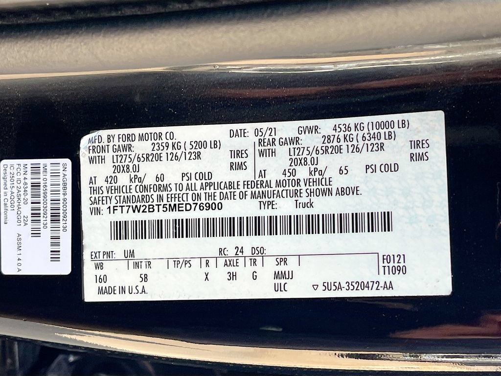 Used 2021 Ford F250 Lariat w/ Lariat Ultimate Package AWD/4WD image 32