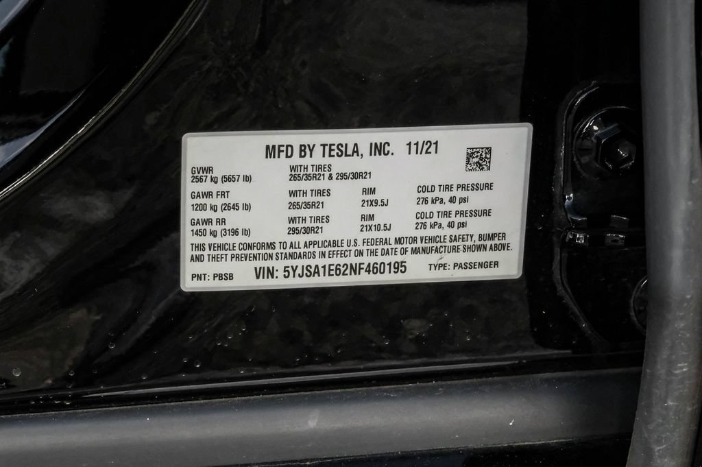 Used 2022 Tesla Model S Plaid AWD/4WD image 57