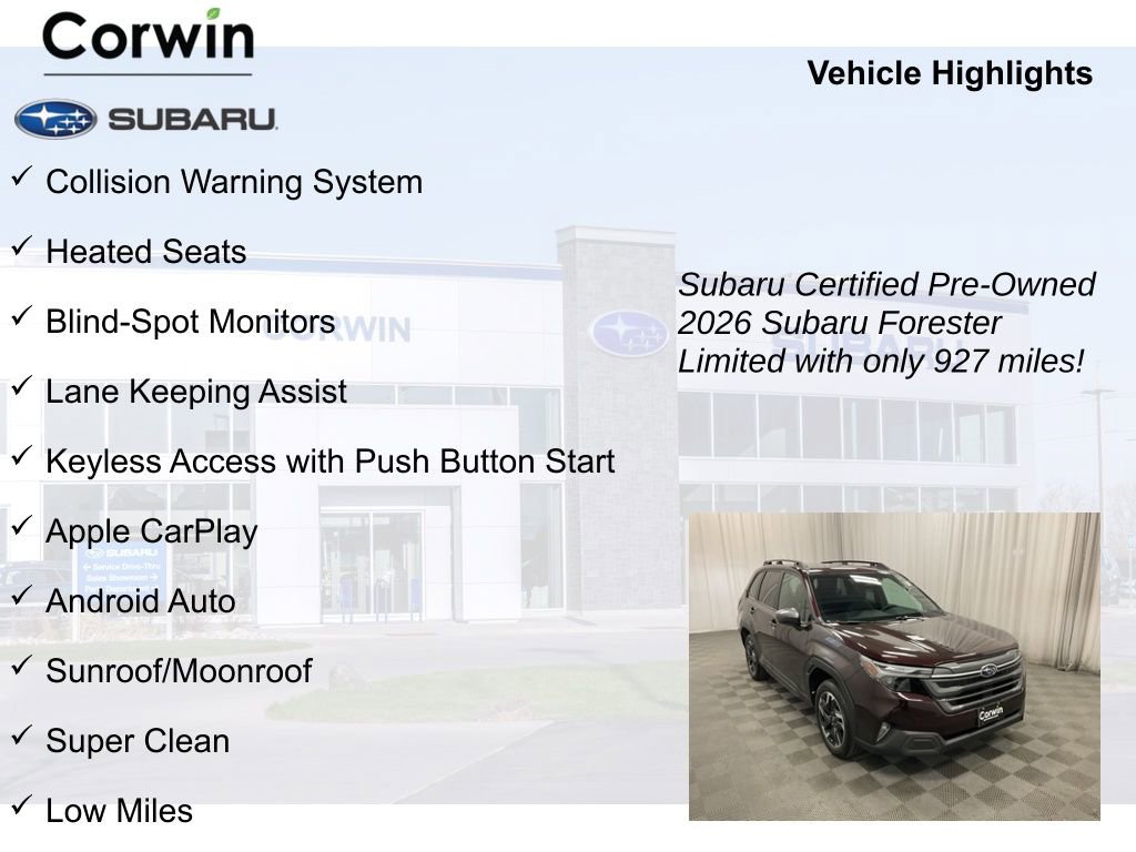 Certified 2026 Subaru Forester Limited image 9