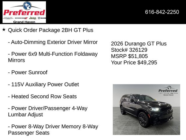 New 2026 Dodge Durango GT AWD/4WD image 12