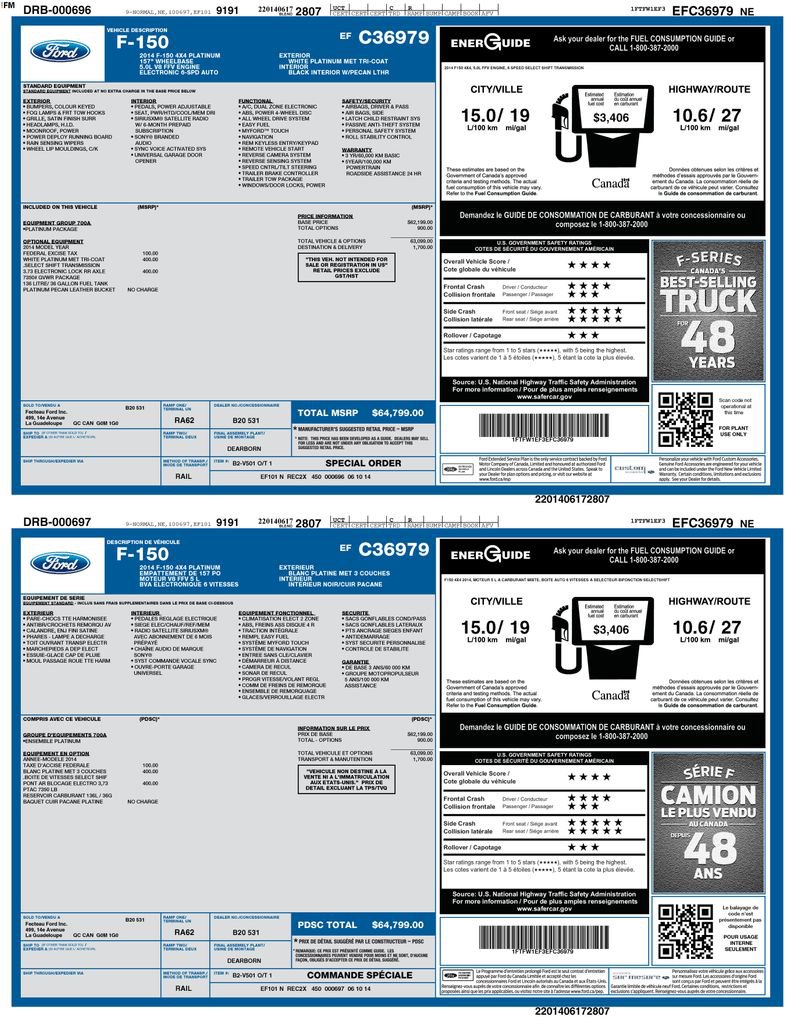 Used 2014 Ford F150 Platinum AWD/4WD image 6
