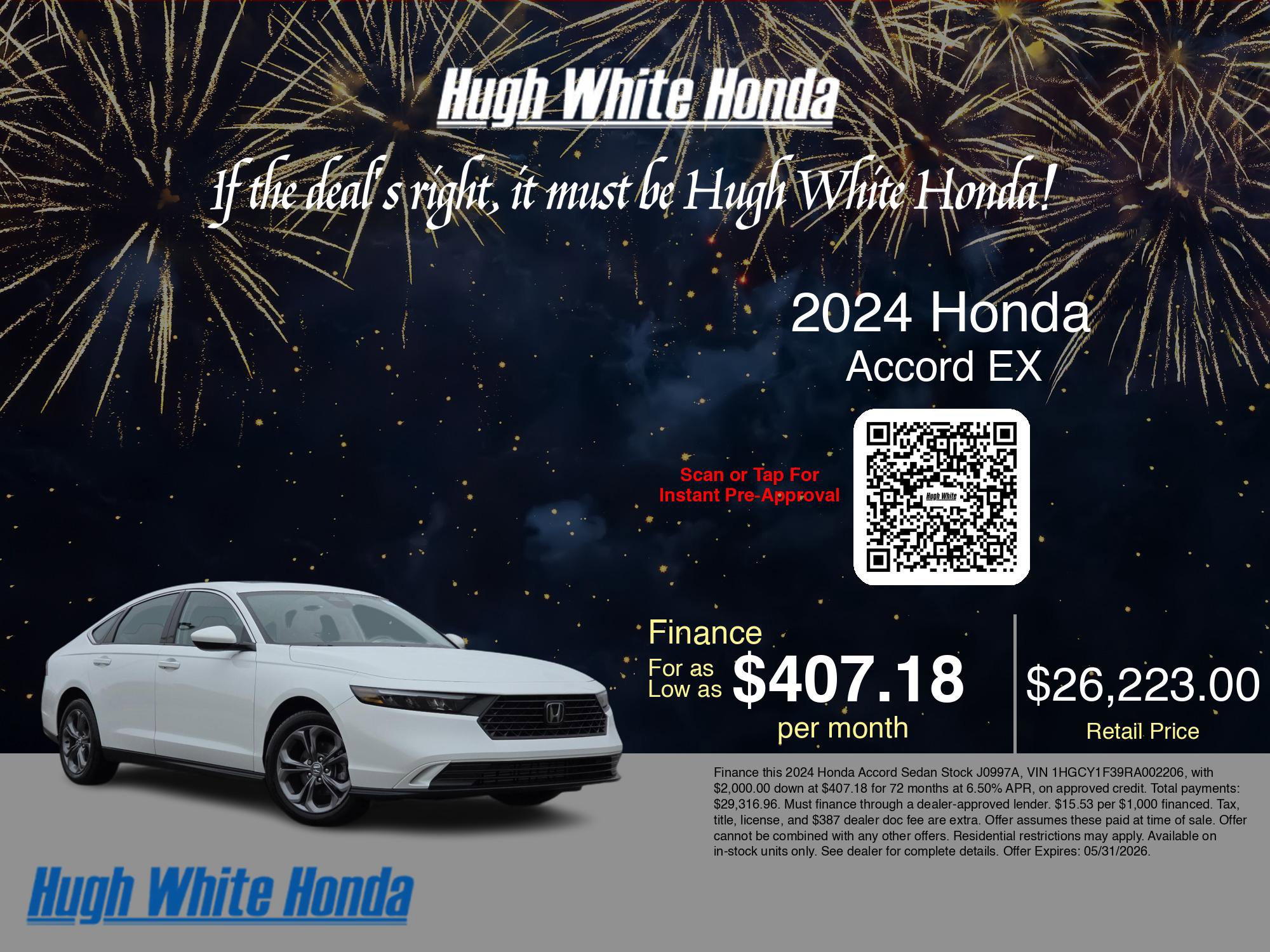 Used 2024 Honda Accord EX image 3