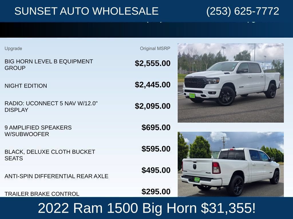 Used 2022 RAM 1500 Big Horn AWD/4WD image 28