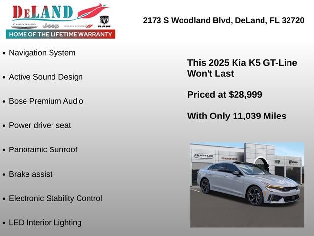 Used 2025 Kia K5 GT-Line w/ GT-Line Premium Package FWD image 13