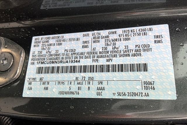 New 2024 Ford Escape ST-Line w/ Tech Pack #1 image 13