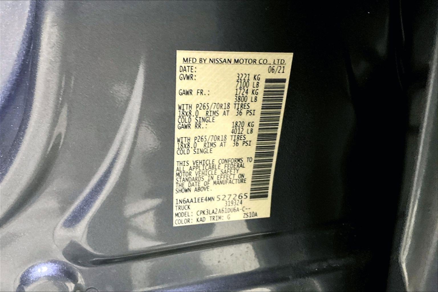 Used 2021 Nissan Titan S w/ S Utility Package image 19