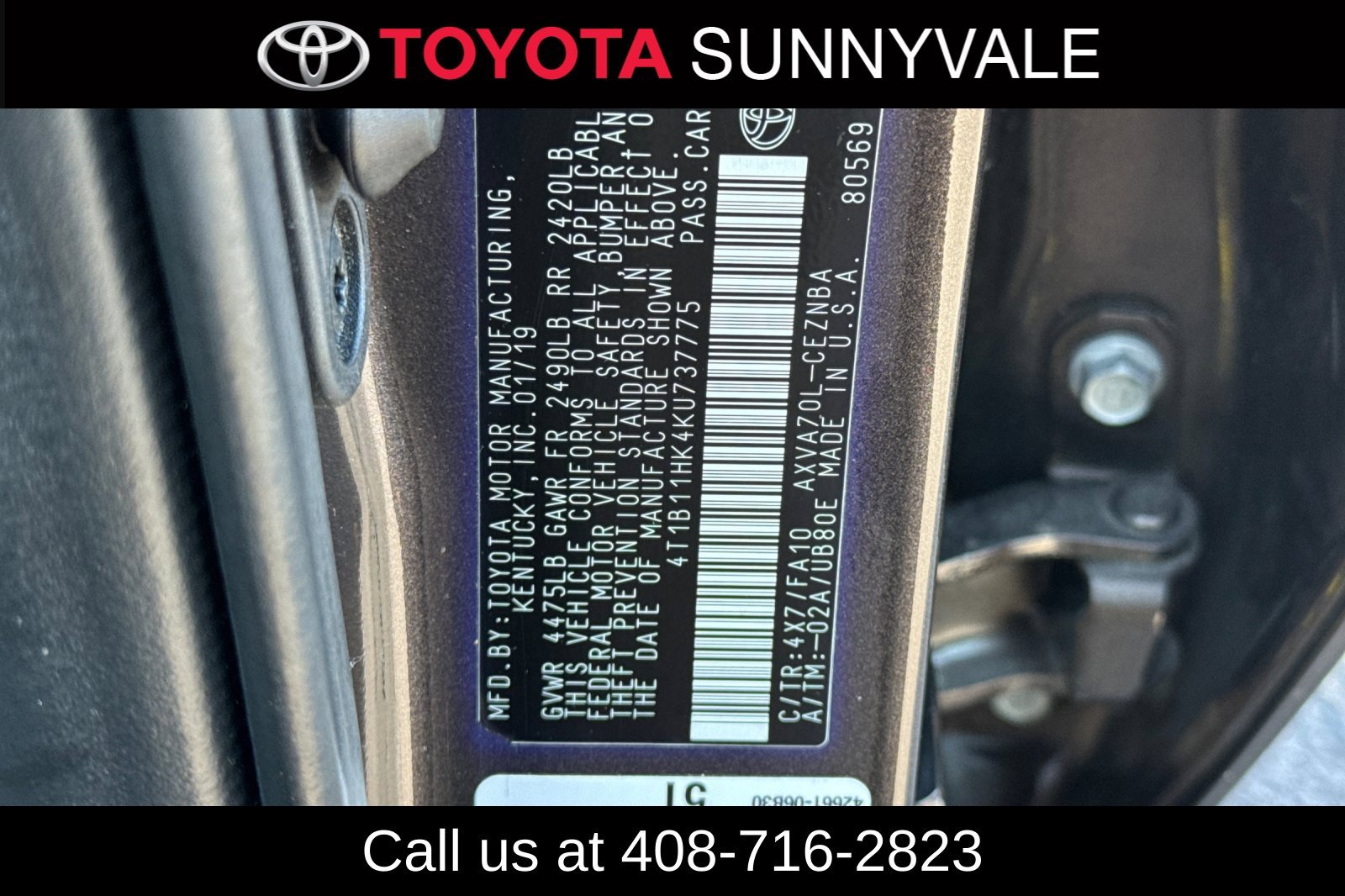 Certified 2019 Toyota Camry LE FWD image 28