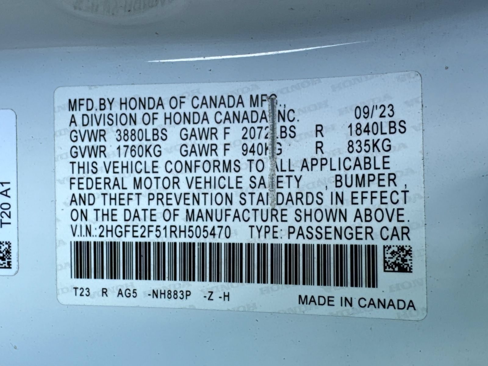 Used 2024 Honda Civic Sport image 30