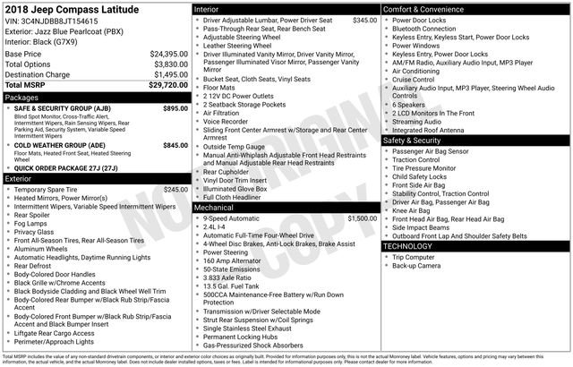 Used 2018 Jeep Compass Latitude w/ Safe & Security Group image 25