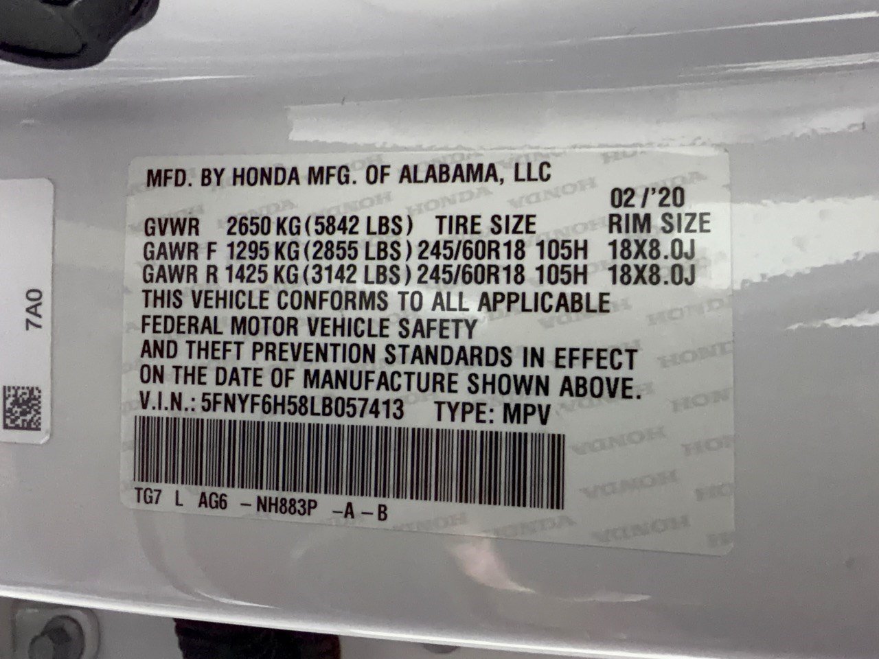 Certified 2020 Honda Pilot EX-L image 31