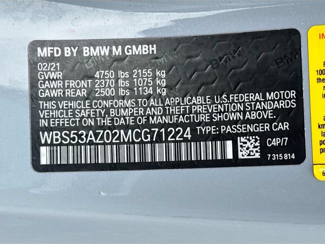 Used 2021 BMW M4 Coupe w/ Executive Package RWD image 38