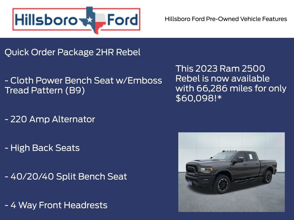 Used 2023 RAM 2500 Rebel w/ Level 2 Equipment Group AWD/4WD image 3