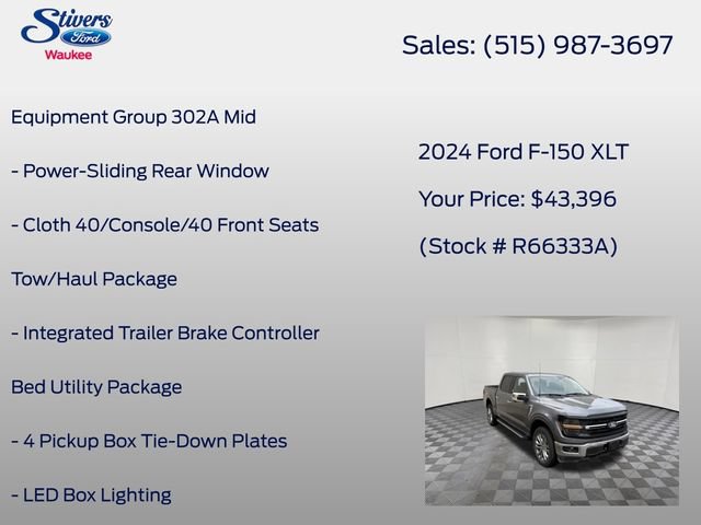 Used 2024 Ford F150 XLT w/ Equipment Group 302A MID AWD/4WD image 16