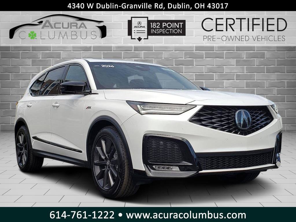 Certified 2026 Acura MDX A-Spec AWD/4WD 360° Tour
