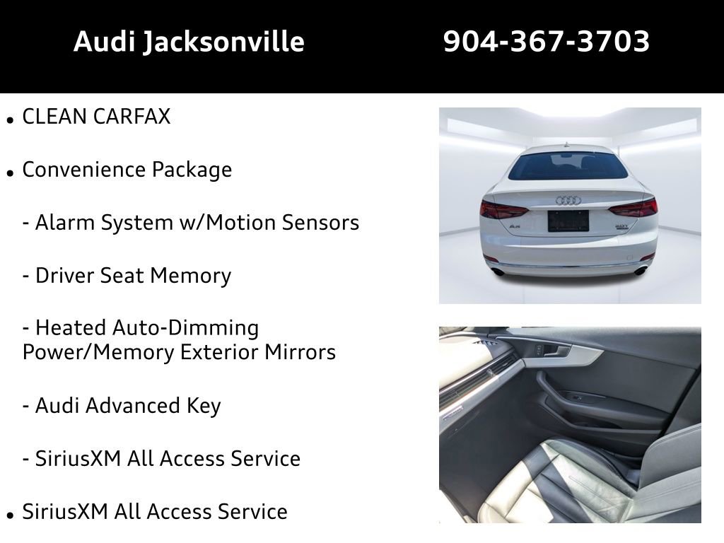 Certified 2018 Audi A5 2.0T Premium w/ Convenience Package AWD/4WD image 9