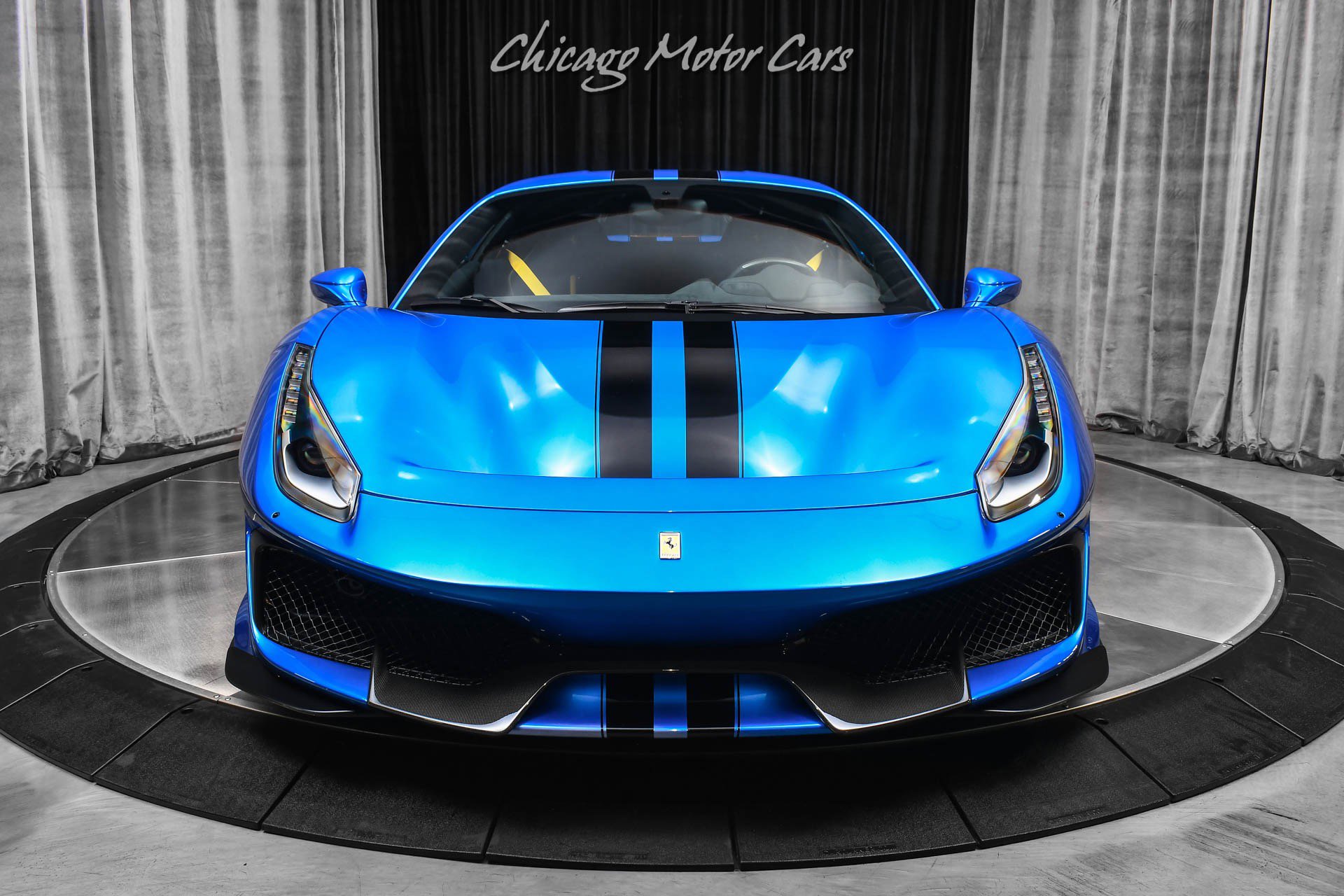 Used 2020 Ferrari 488 Pista Coupe Blu Corsa HRE Wheels Ful image 7