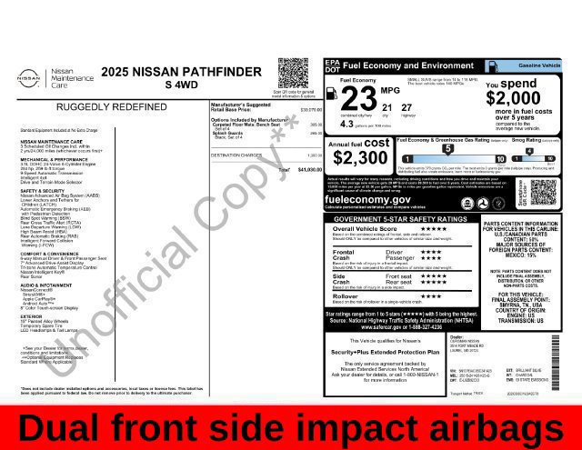 Used 2025 Nissan Pathfinder S AWD/4WD image 36
