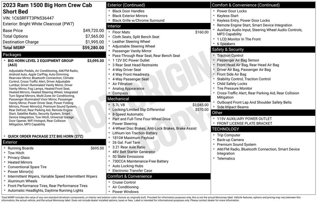 Used 2023 RAM 1500 Big Horn AWD/4WD image 39