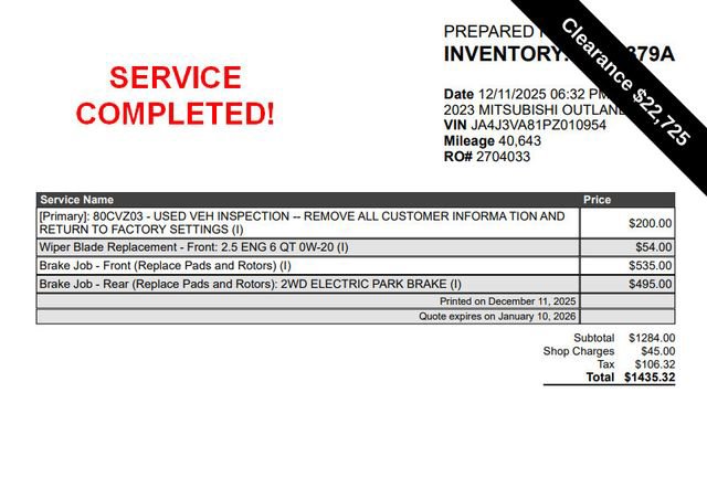 Used 2023 Mitsubishi Outlander SEL image 10