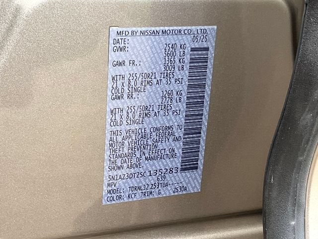 Used 2025 Nissan Murano Platinum AWD/4WD image 32