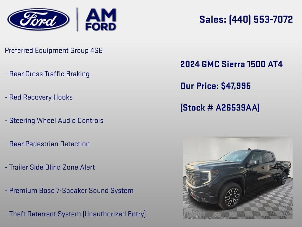 Used 2024 GMC Sierra 1500 AT4 w/ AT4 Preferred Package AWD/4WD image 36
