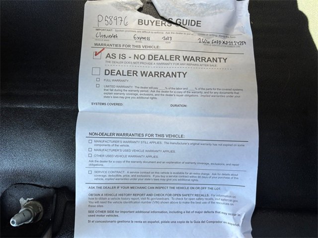 Used 2023 Chevrolet Express 2500 w/ Driver Convenience Package image 35