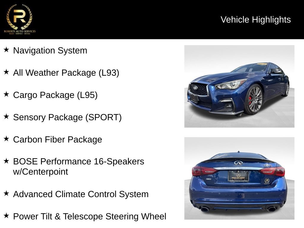 Used 2018 INFINITI Q50 Red Sport 400 w/ Proactive Package AWD/4WD image 9