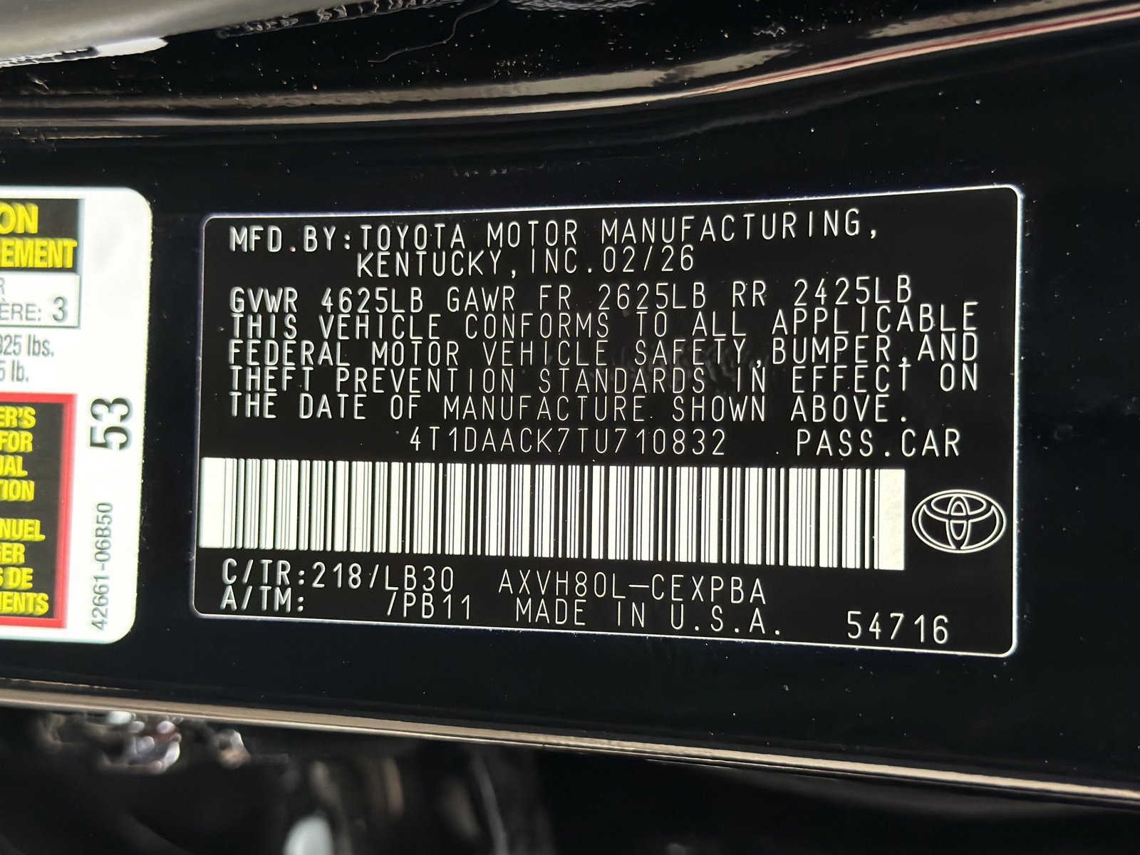 Certified 2026 Toyota Camry XSE FWD image 27