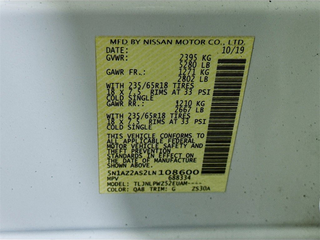 Used 2020 Nissan Murano S image 33