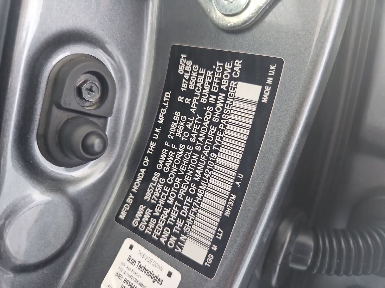 Used 2021 Honda Civic Sport image 35