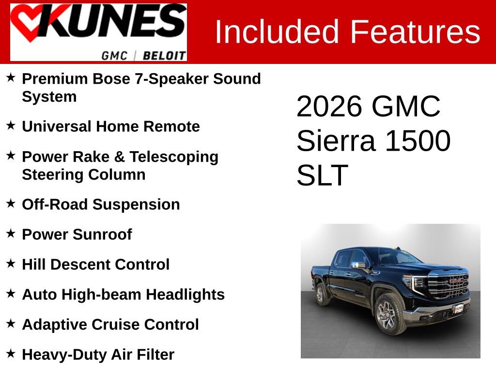 New 2026 GMC Sierra 1500 SLT w/ SLT Convenience Package image 3