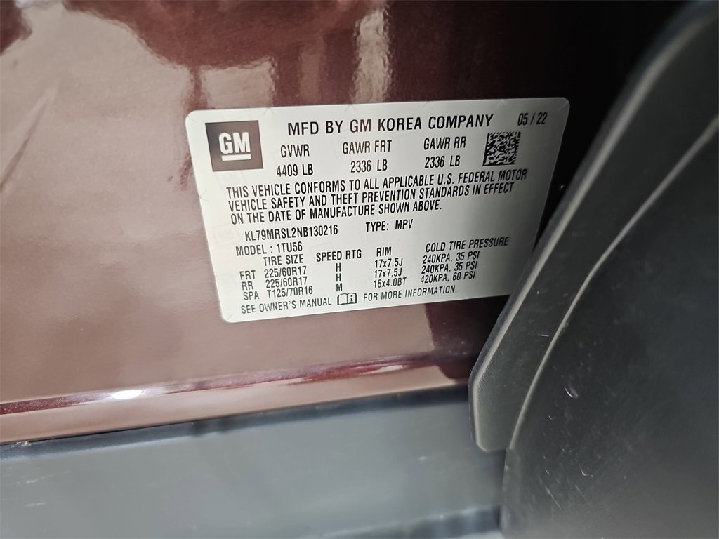 Certified 2022 Chevrolet TrailBlazer LT w/ Convenience Package image 42