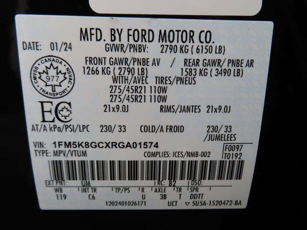 Used 2024 Ford Explorer ST w/ Technology Package AWD/4WD image 67