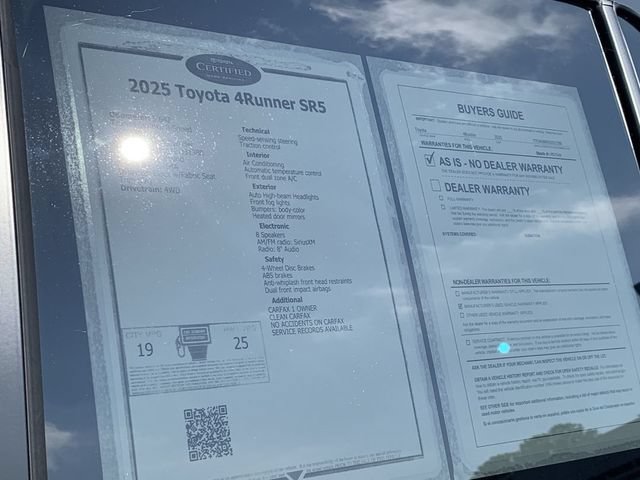 Used 2025 Toyota 4Runner SR5 AWD/4WD image 37