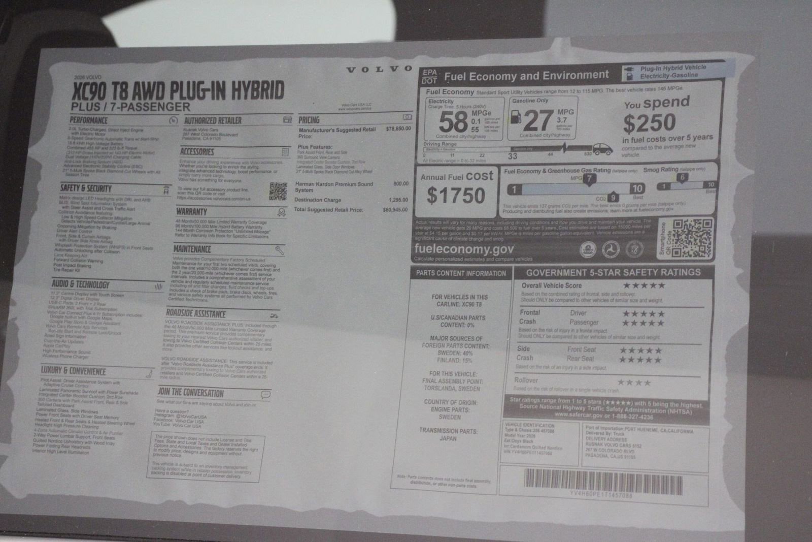 New 2026 Volvo XC90 T8 Plus image 18