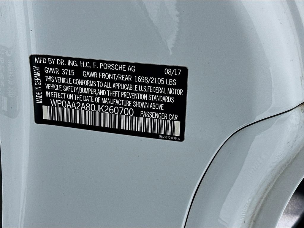 Used 2018 Porsche 718 Cayman RWD image 32