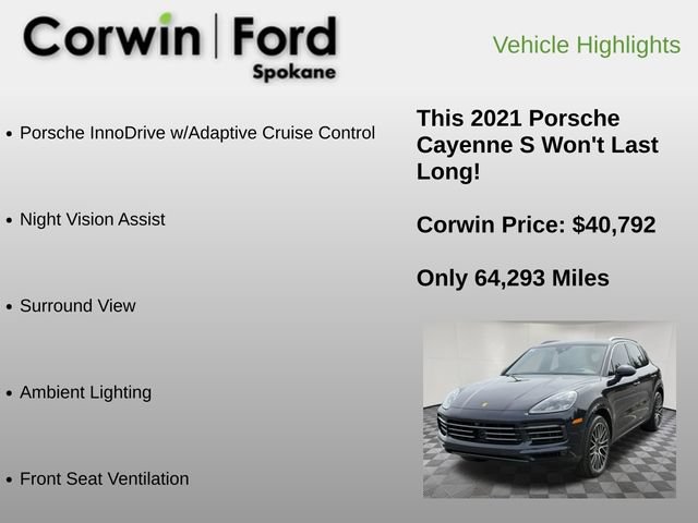 Used 2021 Porsche Cayenne S w/ Premium Package Plus AWD/4WD image 24