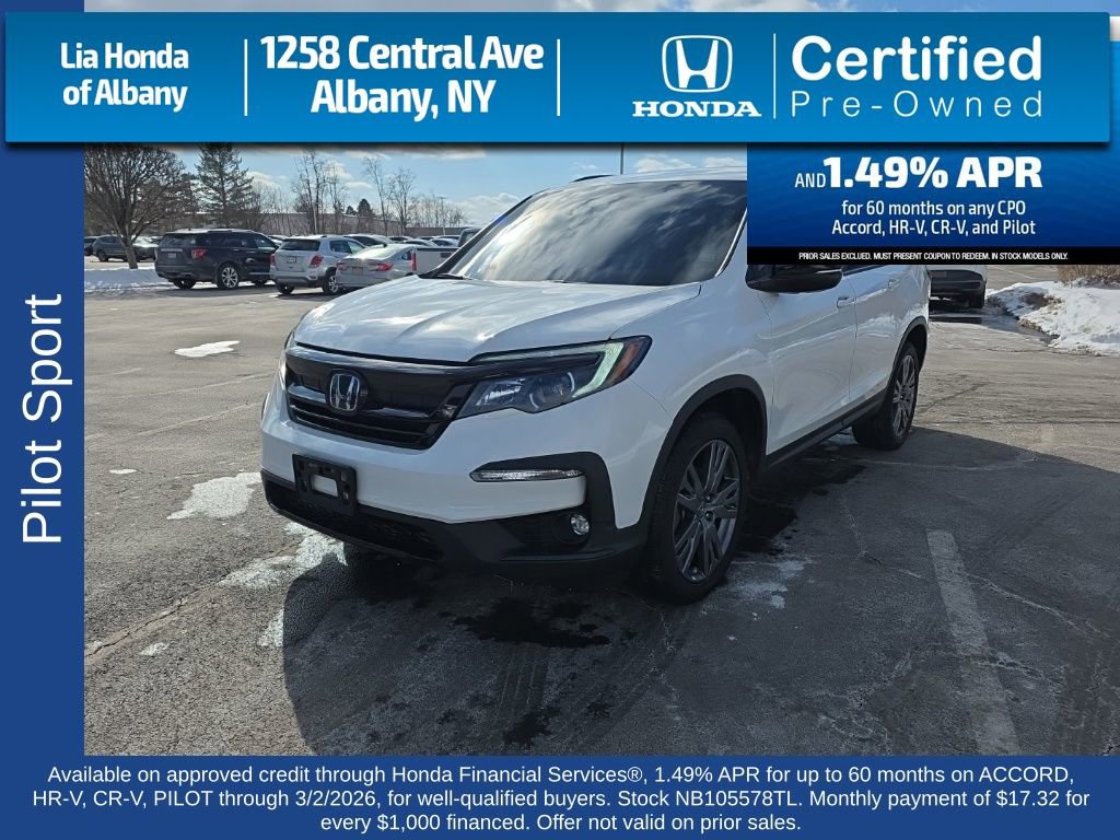 Certified 2022 Honda Pilot Sport image 3